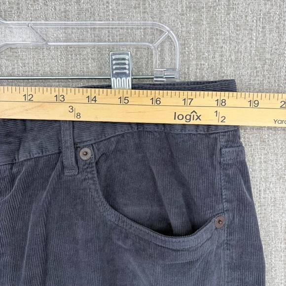 Faherty Pant Men 36x32 Gray Stretch Terry Corduroy 5 Pocket Slim Straight Preppy - Picture 11 of 15